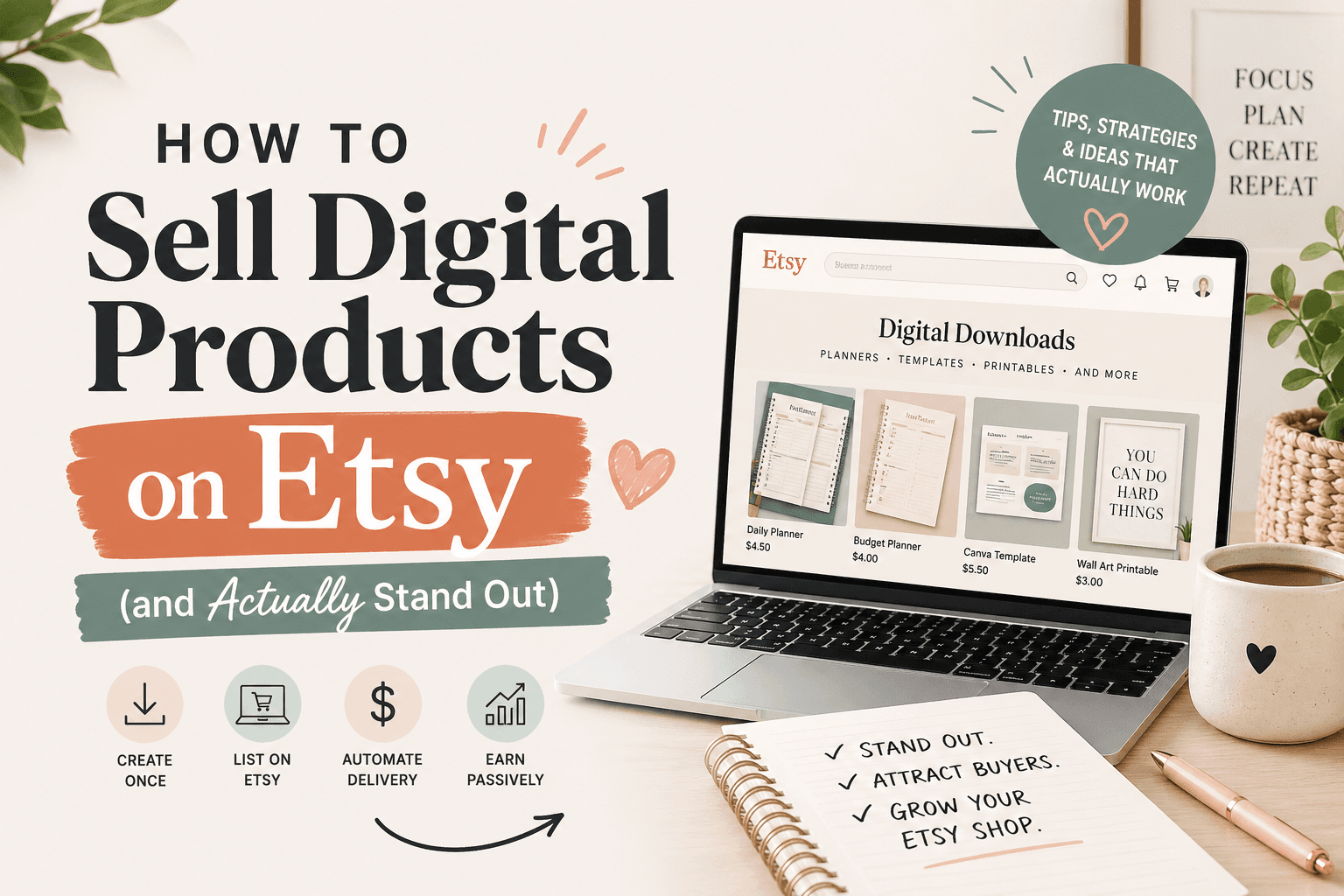 How to Sell Digital Products on Etsy (and Actually Stand Out)